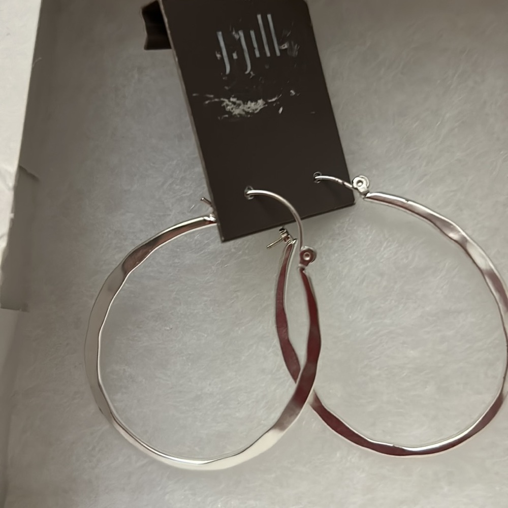 New J Jill large Hoop Earrings